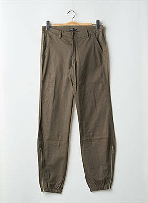 Pantalon droit stretch taille normale vert PHARD femme