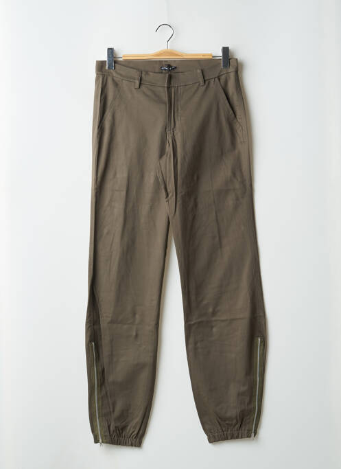 Pantalon droit stretch taille normale vert PHARD femme