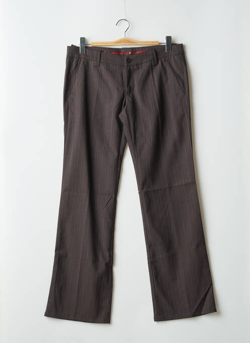 Pantalon droit marron FREEMAN T.PORTER pour femme