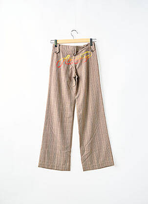 Pantalon flare taille normale taille normale marron KULTE femme