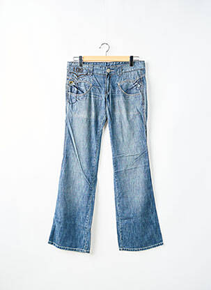 Jeans bootcut stretch taille basse bleu LOIS femme