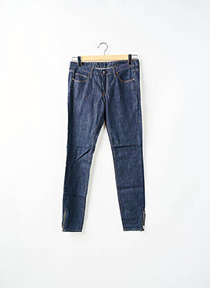 Jeans coupe slim tissage brut taille normale bleu LORD RICHARDS femme