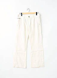 Pantalon flare taille basse taille basse beige MOGUL femme