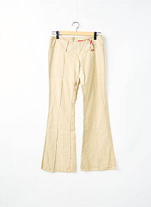 Pantalon flare taille basse taille basse beige MISS SIXTY femme
