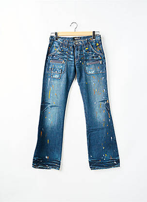 Jeans bootcut stretch taille basse bleu RWD femme