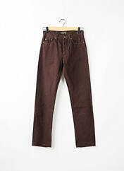 Jeans coupe slim marron REDWOOD pour homme seconde vue