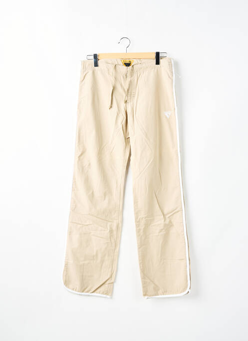 Pantalon droit tissage popeline taille normale beige MELTIN'POT homme