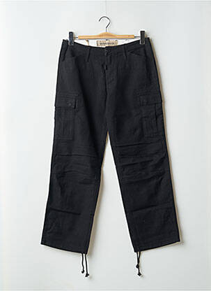 Pantalon cargo coupe droite taille normale noir TEDDY SMITH femme