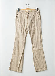 Pantalon flare stretch taille normale beige SCHOOL RAG femme