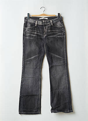Jeans bootcut stretch taille basse noir SCHOOL RAG femme
