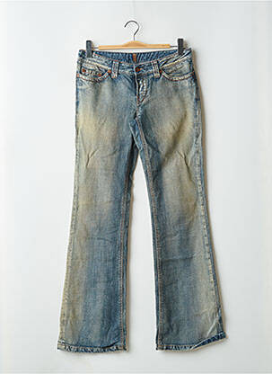 Jeans bootcut stretch taille basse bleu TEDDY SMITH femme