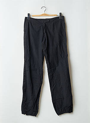 Pantalon 7/8 tissage popeline taille basse noir SESSUN femme