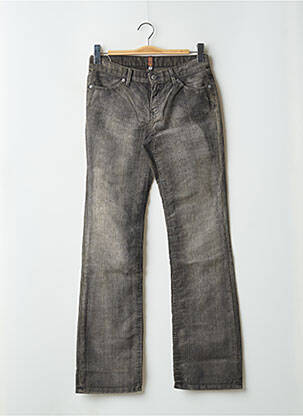 Pantalon droit stretch taille normale gris TEDDY SMITH femme