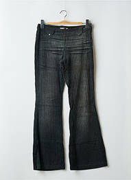 Pantalon flare stretch taille haute gris TEDDY SMITH femme