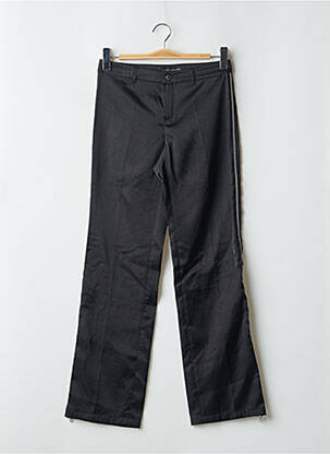 Pantalon droit fermeture zippée sous rabat boutonné taille normale noir TEDDY SMITH femme