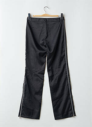 Pantalon droit fermeture zippée sous rabat boutonné taille normale noir TEDDY SMITH femme