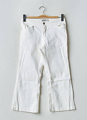 Jeans bootcut taille haute taille haute blanc TEDDY SMITH femme