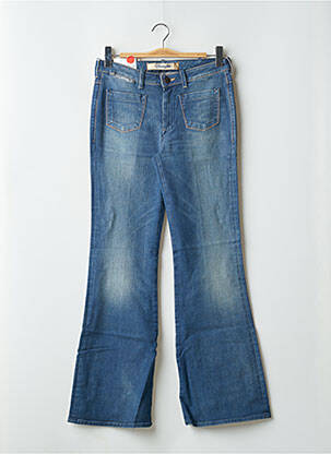 Jean coupe flare stretch taille normale bleu WRANGLER femme