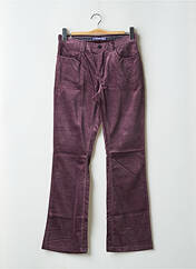 Pantalon flare violet SCHOOL RAG pour femme seconde vue