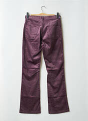 Pantalon flare violet SCHOOL RAG pour femme seconde vue