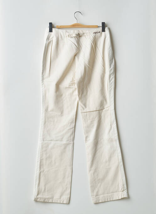 Pantalon droit tissage popeline taille normale beige SCHOOL RAG femme