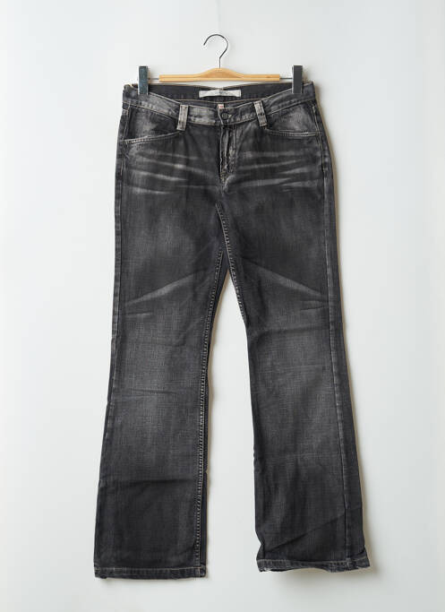 Jeans bootcut stretch taille basse noir SCHOOL RAG femme
