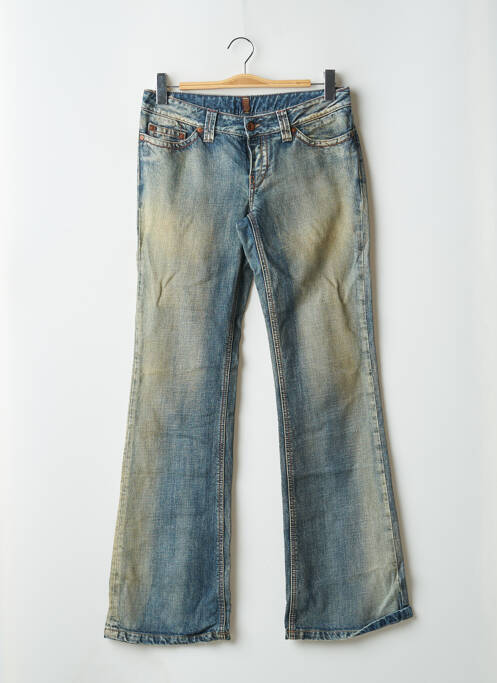 Jeans bootcut stretch taille basse bleu TEDDY SMITH femme