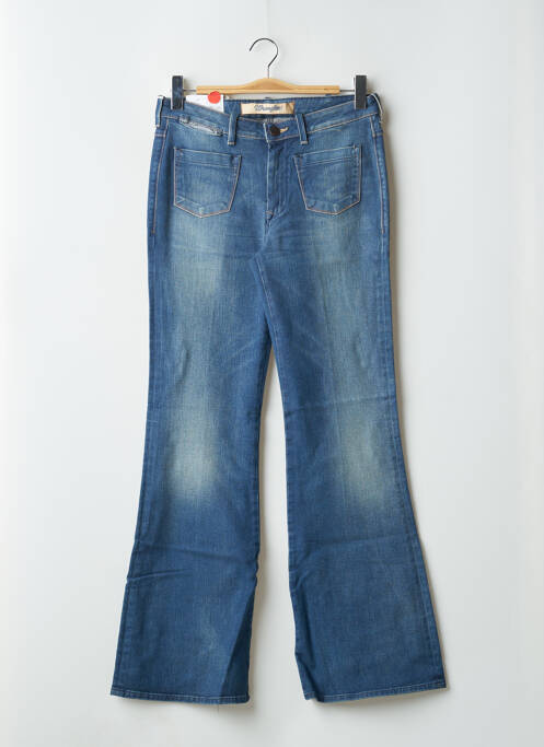 Jean coupe flare stretch taille normale bleu WRANGLER femme