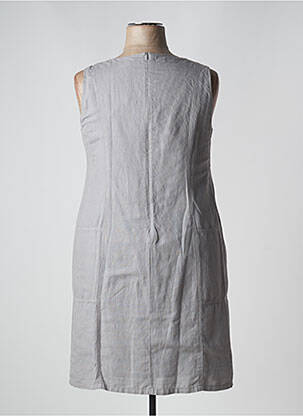 Robe mi-longue sans manche sans manche gris PAUSE CAFE femme