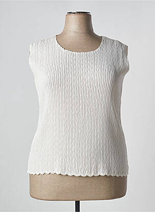 Top stretch sans manche beige SOMMERMANN femme