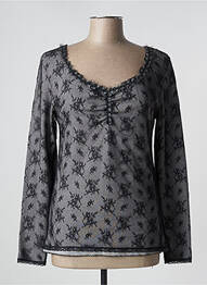Top stretch manches longues noir ARTIMAGLIA femme