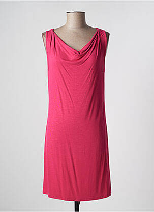 Robe mi-longue sans manche sans manche rose VANIA femme