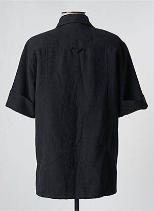 Chemisier coupe droite manches courtes noir TRU femme