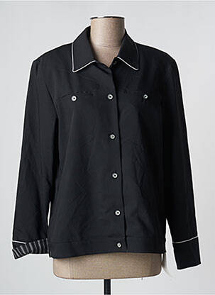 Veste casual poches noir HUCKE WOMAN femme