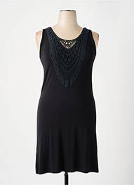 Robe mi-longue sans manche sans manche noir VANIA femme
