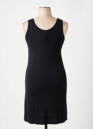 Robe mi-longue sans manche sans manche noir VANIA femme