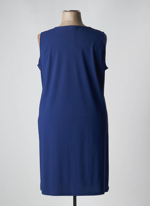 Robe mi-longue bleu PAUSE CAFE pour femme