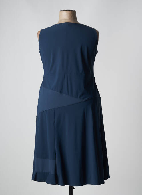 Robe mi-longue bleu PAUSE CAFE pour femme