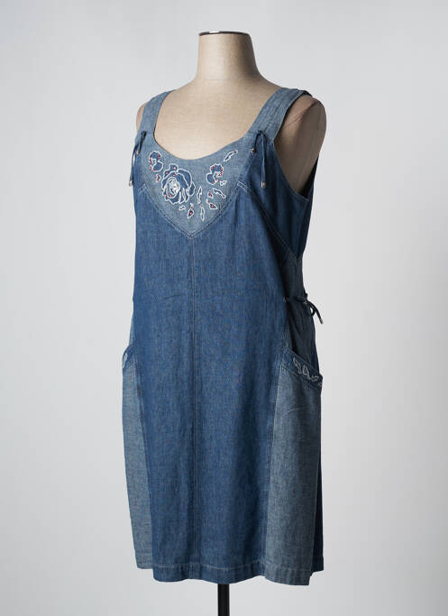 Robe mi-longue bleu PAUSE CAFE pour femme