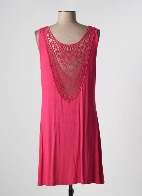 Robe mi-longue rose VANIA pour femme