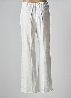 Pantalon droit tissage popeline taille normale blanc PAUSE CAFE femme