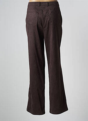 Pantalon droit stretch taille normale marron DUO femme