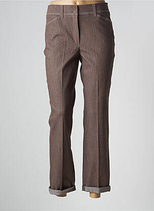 Pantalon slim stretch taille normale marron LEBEK femme