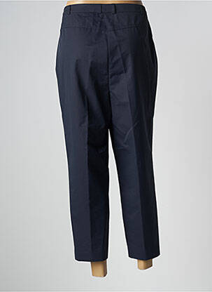 Pantalon 7/8 tissage popeline taille normale bleu FE EDITION femme