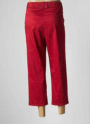 Pantacourt coupe droite taille normale rouge PAUSE CAFE femme