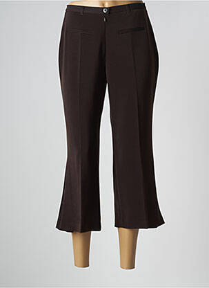 Pantacourt stretch taille normale marron PAUSE CAFE femme