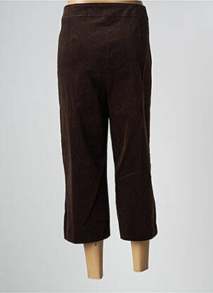 Pantacourt coupe droite taille normale marron JEAN DELFIN femme