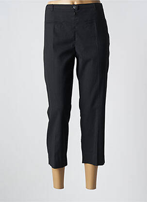 Pantacourt tissage popeline taille normale noir PAUSE CAFE femme