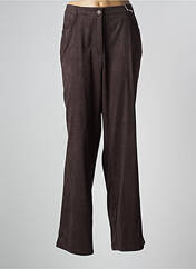 Pantalon droit marron DUO pour femme seconde vue