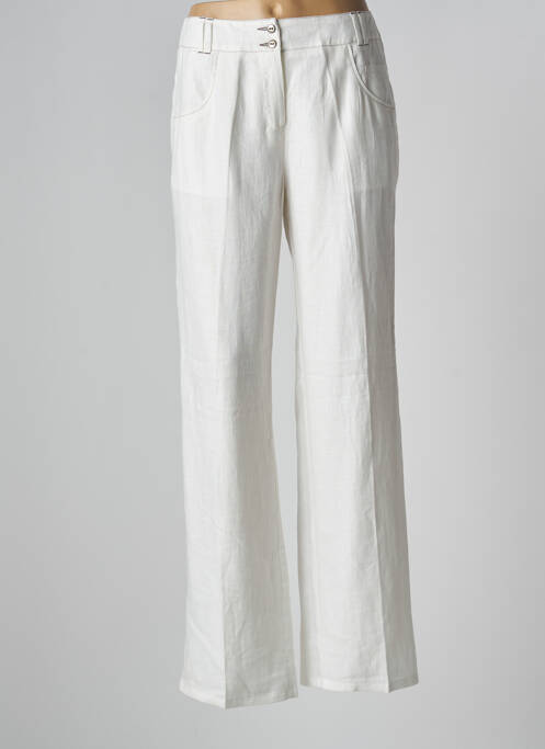 Pantalon droit blanc PAUSE CAFE pour femme